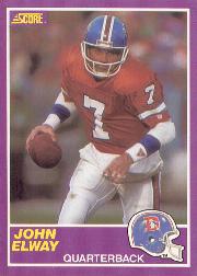 1989 Score Supplemental Football Cards