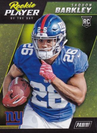 2018 Panini Player of the Day Football Cards