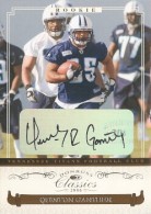 2006 Quinton Ganther Donruss Classics - Autograph Rookie (#'d to 799) (#:175) (Stock: 1) - $10.00