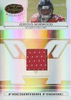 2006 Jerious Norwood Leaf Certified Materials - Rookie Jersey (#'d to 1400) (#:220) (Stock: 1) - $17.50