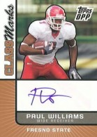 2007 Paul Williams Topps Draft Picks and Prospects - Class Marks Autographs (#:PW) (Stock: 1) - $16.00