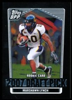 2007 Marshawn Lynch Topps Draft Picks and Prospects - Chrome Black Rookie (#:133) (Stock: 1) - $5.00