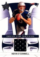 2008 Kevin O'Connell Leaf Rookies and Stars - Dress for Success Jerseys (#'d to 250) (#:9) (Stock: 1) - $6.50