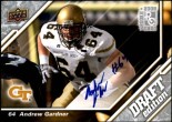 2009 Andrew Gardner Upper Deck Draft Edition - Autograph Rookie (#:109) (Stock: 1) - $9.00