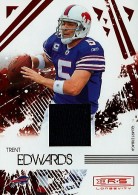 2009 Trent Edwards Donruss Rookies and Stars Longevity - Materials Ruby Jersey (#'d to 299) (#:12) (Stock: 1) - $6.50