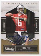 2010 Tony Pike Classics - Significant Signatures Autograph Rookie (#'d to 499) (#:197) (Stock: 1) - $13.50