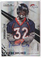 2010 Perrish Cox Rookies and Stars - Rookie Autograph (#'d to 299) (#:230) (Stock: 1) - $8.50