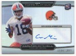 2010 Carlton Mitchell Topps Platinum - Rookie Autograph (#'d to 1099) (#:61) (Stock: 1) - $7.50