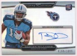 2010 Damian Williams Topps Platinum - Rookie Autograph (#'d to 1099) (#:109) (Stock: 1) - $7.50