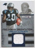 2010 Armanti Edwards Rookies and Stars Longevity - Freshman Orientation Jersey (#'d to 249) (#:4) (Stock: 1) - $5.00