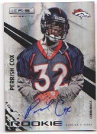 2010 Perrish Cox Rookies and Stars Longevity - Rookie Autograph (#'d to 249) (#:230) (Stock: 1) - $6.50