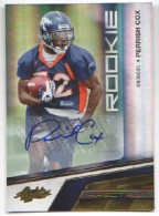 2010 Perrish Cox Absolute Memorabilia - Spectrum Gold Autograph (#'d to 199) (#:178) (Stock: 1) - $8.00