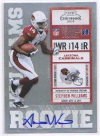 2010 Stephen Williams Playoff Contenders - Rookie Autograph (#:191) (Stock: 4) - $12.50