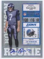 2010 Zac Robinson Playoff Contenders - Rookie Autograph SP (#:200) (Stock: 1) - $17.50
