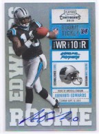 2010 Armanti Edwards Playoff Contenders - Rookie Autograph Variation (#:202B) (Stock: 1) - $12.50