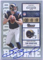 2010 Sam Bradford Playoff Contenders - Rookie Autograph Variation (#:232B) (Stock: 1) - $30.00