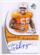 2010 Dan Williams SP Authentic - Autograph Rookie (#'d to 599) (#:145) (Stock: 1) - $7.50