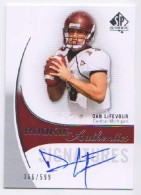 2010 Dan LeFevour SP Authentic - Autograph Rookie (#'d to 599) (#:156) (Stock: 1) - $7.50