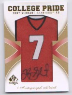 2010 Toby Gerhart SP Authentic - College Pride Patch Autograph (#:CPTG) (Stock: 1) - $17.50