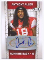 2011 Anthony Allen Sage HIT - Autograph (#:18) (Stock: 1) - $7.50