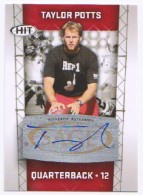 2011 Taylor Potts Sage HIT - Autograph (#:26) (Stock: 1) - $7.50