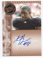 2011 Armon Binns Press Pass - Bronze Autograph (#:PPSAB) (Stock: 1) - $7.50