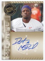 2011 DeAndre McDaniel Press Pass - Gold Autograph (#'d to 99) (#:PPSDM) (Stock: 1) - $12.50