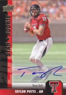 2011 Taylor Potts Upper Deck - Rookie Autograph (#:144) (Stock: 1) - $12.50