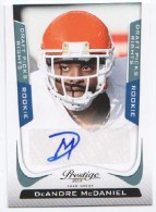 2011 DeAndre McDaniel Prestige - Draft Picks Autograph (#'d to 1499) (#:231) (Stock: 3) - $6.00