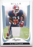 2011 C.J. Spiller Prestige - Jersey Card (#:20) (Stock: 1) - $7.50