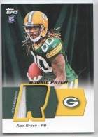 2011 Alex Green Topps - Rookie Patch (2-Color) (#:HRPAGR) (Stock: 1) - $12.50