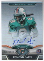 2011 Clyde Gates Topps Platinum - Rookie Autograph (#'d to 1000) (#:62) (Stock: 1) - $9.00