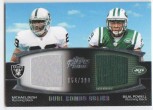 2011 Bilal Powell Topps Prime - Dual Relic Jersey (with Michael Bush - #'d to 398) (#:DCR-BP) (Stock: 1) - $9.50