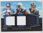 2011 Austin Pettis Topps Prime - Triple Relic Jersey (with Jerrel Jernigan and Vincent Brown - #'d to 388) (#:TCR-JBP) (Stock: 1) - $8.50