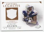 2011 Vincent Brown SDSU Topps Legends - Aspiring Legacies Jersey (#:ALR-VB) (Stock: 1) - $4.00