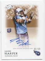 2011 Jamie Harper Topps Legends - Rookie Autograph Bronze (#'d to 99) (#:RA-JH) (Stock: 1) - $12.50