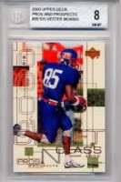 2000 Sylvester Morris Upper Deck Pros and Prospects (#'d out of 1000) - BGS 8 (#:95) (Stock: 1) - $5.00