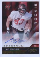 2011 Luke Stocker Absolute Memorabilia - Spectrum Gold Rookie Autograph (#'d to 299) (#:123) (Stock: 1) - $8.50