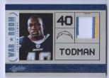 2011 Jordan Todman Absolute Memorabilia - War Room Materials Patch (3-Color - #'d 42/50) (#:10) (Stock: 1) - $7.50