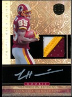 2011 Leonard Hankerson Panini Gold Standard - Rookie Autograph Patch (3-Colors - #'d to 525) (#:276) (Stock: 1) - $8.00