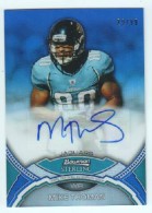 2011 Mike Thomas Bowman Sterling - Blue Refractor Autograph (#'d 29/99) (#:BSA-MT) (Stock: 1) - $10.00