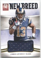 2012 Chris Givens Elite - New Breed Jersey (#'d to 399) (#:34) (Stock: 1) - $4.00