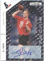 2011 T.J. Yates Rookies and Stars Longevity - Rookie Autograph (#'d to 175) (#:246) (Stock: 1) - $9.00