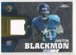 2012 Justin Blackmon Topps Chrome - Rookie Relic Jersey (White Swatch) (#:RR20) (Stock: 1) - $6.50