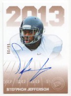 2013 Stefphon Jefferson Press Pass - Autograph Bronze (#'d to 99) (#:PPS-SJ) (Stock: 1) - $6.00