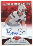 2013 Brad Sorensen Certified - Mirror Red Autograph (#'d to 999) (#:268) (Stock: 1) - $6.00