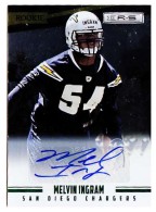 2012 Melvin Ingram Rookies and Stars Longevity - Rookie Autograph Emerald (#'d to 99) (#:194) (Stock: 1) - $6.50