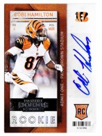 2013 Cobi Hamilton Panini Contenders - Rookie Autograph (#:120) (Stock: 1) - $7.50