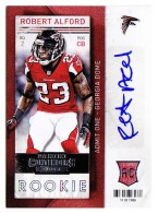 2013 Robert Alford Panini Contenders - Rookie Autograph (#:176) (Stock: 1) - $9.00