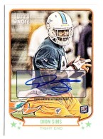 2013 Dion Sims Topps Magic - Rookie Autograph (#:54) (Stock: 1) - $6.00